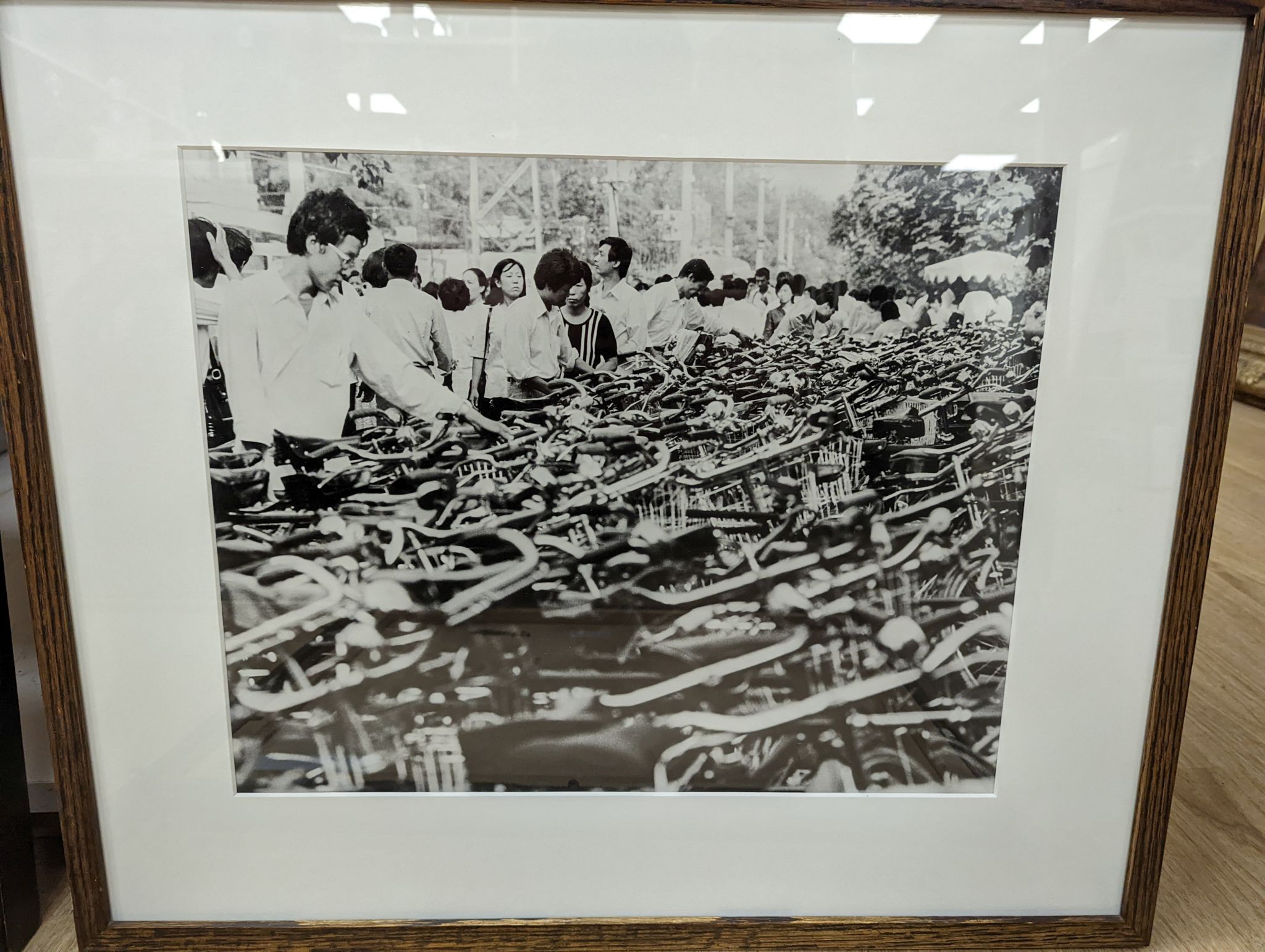 A group of six contemporary black and white photographs